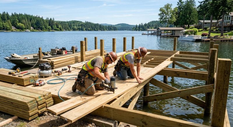 Pond Dock Construction in Roswell, GA