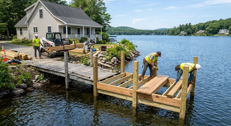 Pond Dock Installation in Kansas City, MO