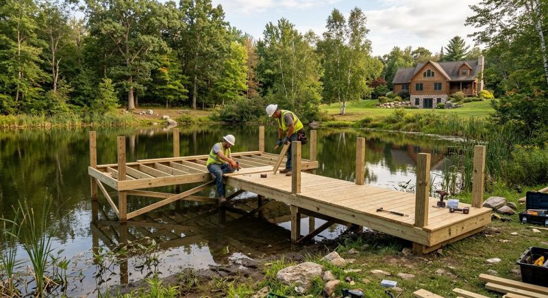 Wood Dock Installation in Littleton, CO