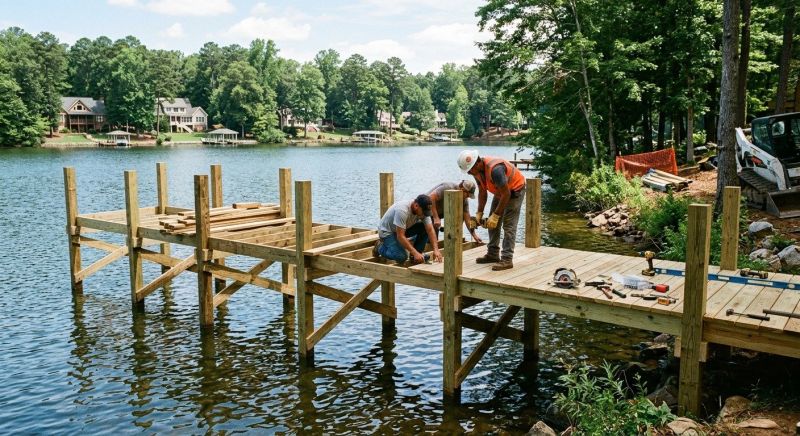 Wood Dock Installation in Littleton, CO