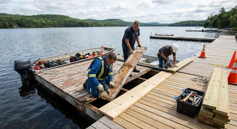 Wood Dock Repair in Overland Park, KS