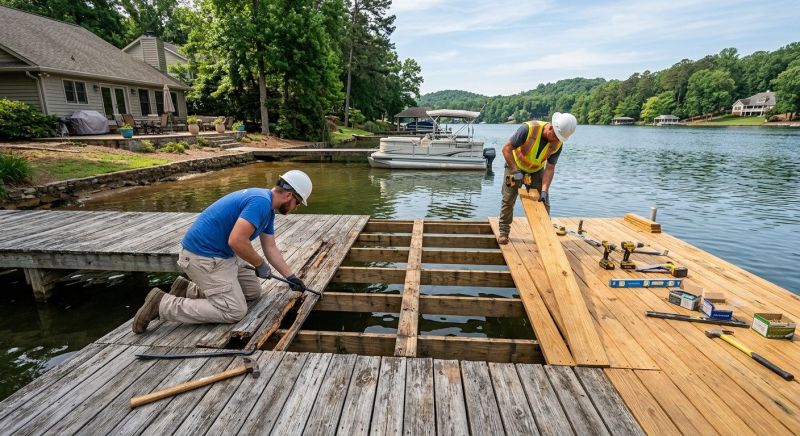 Wood Dock Repair in Overland Park, KS